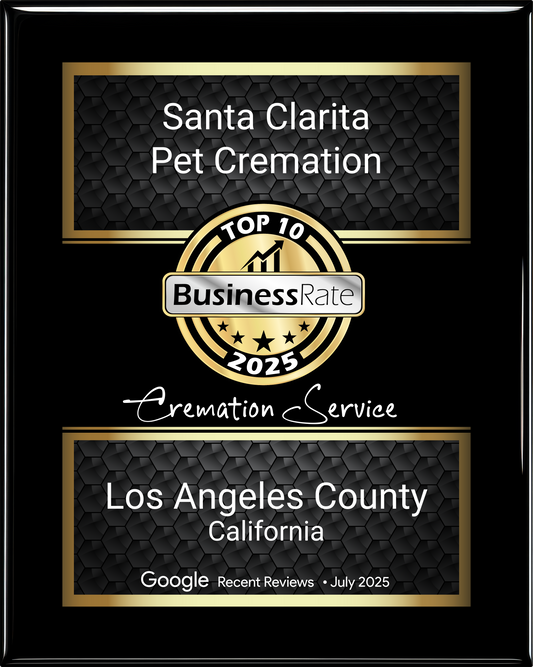 Our Sister Location, Santa Clarita Pet Cremation, Named a Top 10 Cremation Service in Los Angeles County for 2025